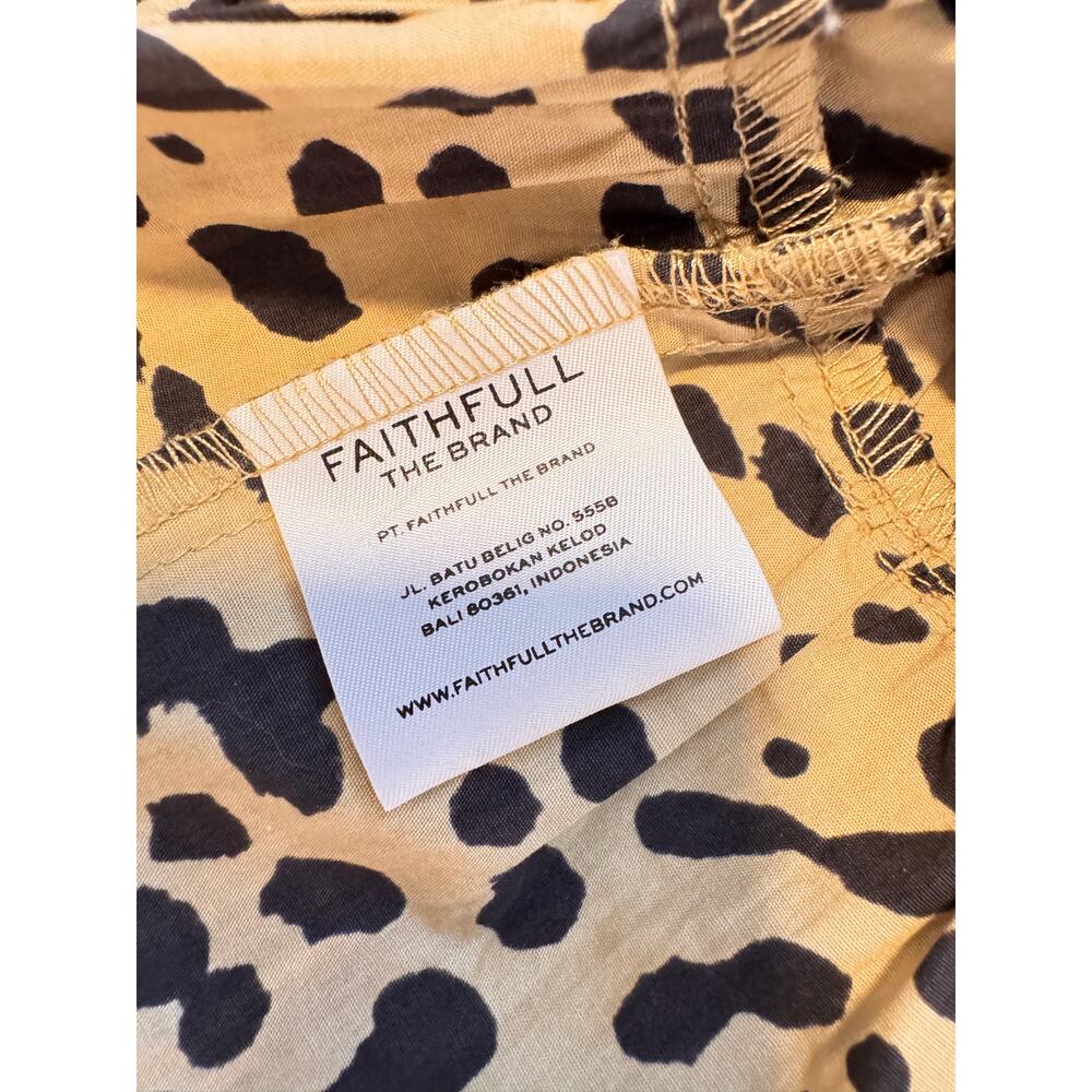 NWT Faithfull the Brand Eryn Mini Dress in Shamari Animal Print Size Small - Picture 9 of 10